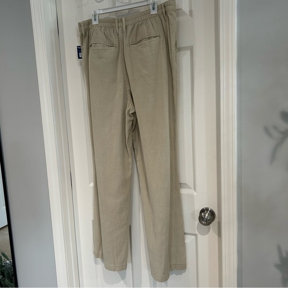 NWT Arizona Juniors Wide Leg Pants Sz 15 Khaki Uniform Casual Pockets Trouser - Picture 7 of 9